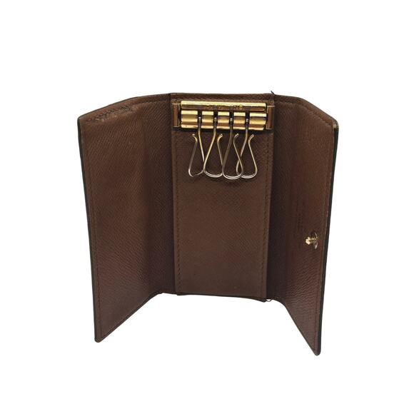 LOUIS VUITTON MONOGRAM 4-RING KEY HOLDER WALLET – TRI-FOLD – MADE IN FRANCE - Picture 1 of 10